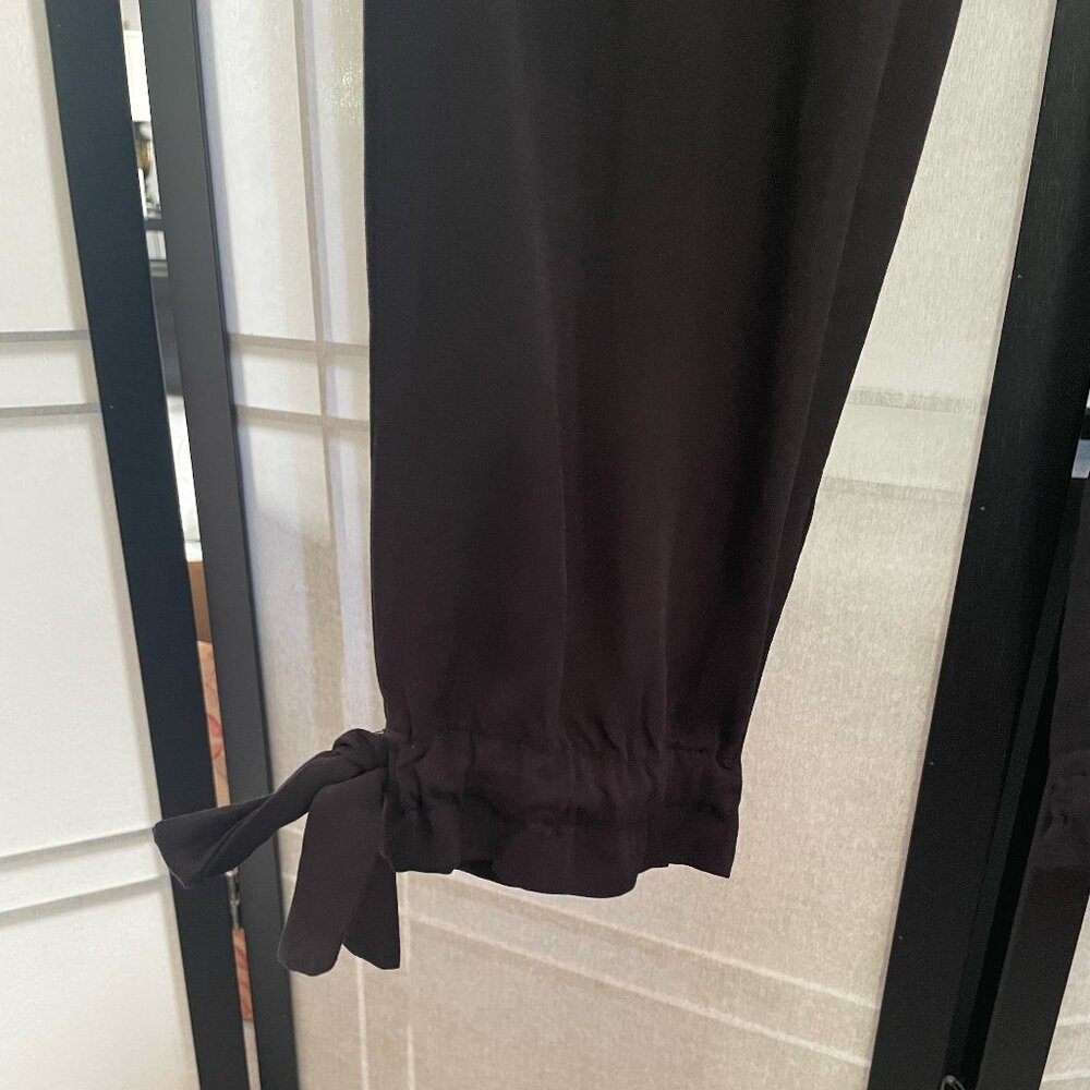 Lulus Draw String Casual Black Pants - image 5